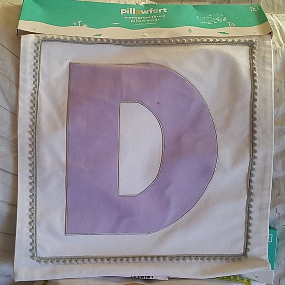 monogram throw Pillow covers - Picture 4 of 9